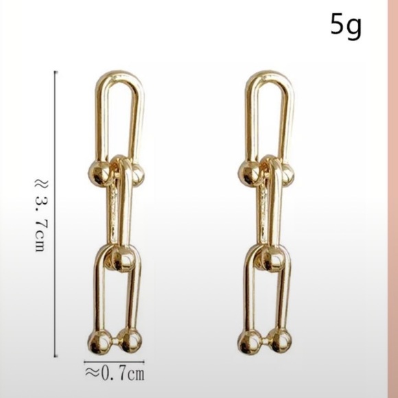 Chain Link Earrings 🆕 - Picture 3 of 3
